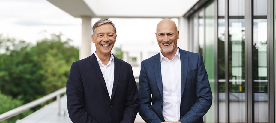 Reinhard Hild und Uwe Geißler, die Geschäftsführer der MDR Media GmbH